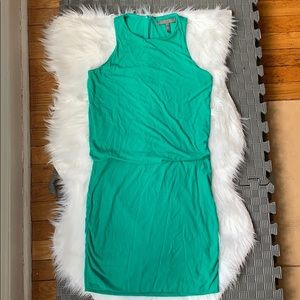Emerald Green Halston sleeveless mini dress